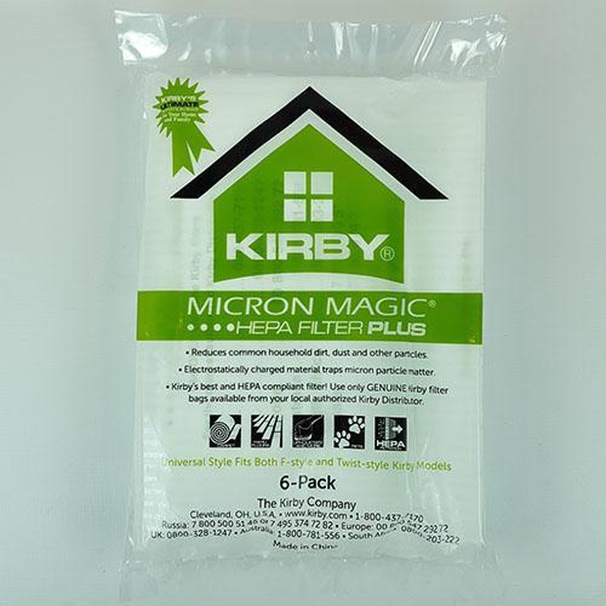 Kirby stofzuigerzakken Micron Magic Hepa Plus (6x) 204814