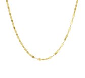 YO&NO - Ketting - Goud - Oogje rond - 2 mm  - 45 cm -  Sieraden vrouw - 585 goud