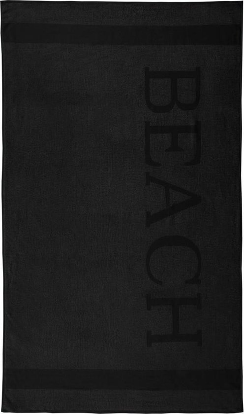 Serviette de Plage Lucca Beach - 100x200 - Noir