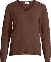 Vila Ril V-Neck L/S Knit Top Dames Trui - Maat L