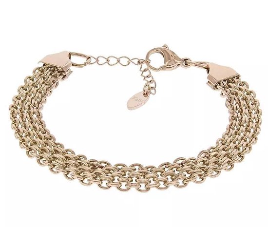 Kalli schakel Armband 2542 rosé