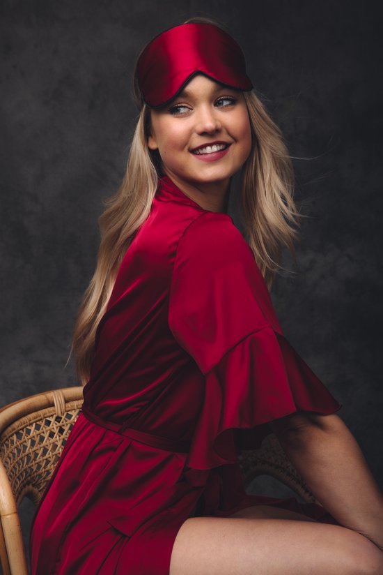 Masque de sommeil doux et soyeux de Luxe , lot de 2, noir et or, réglable et double face, anti-âge, cadeau de Noël de luxe