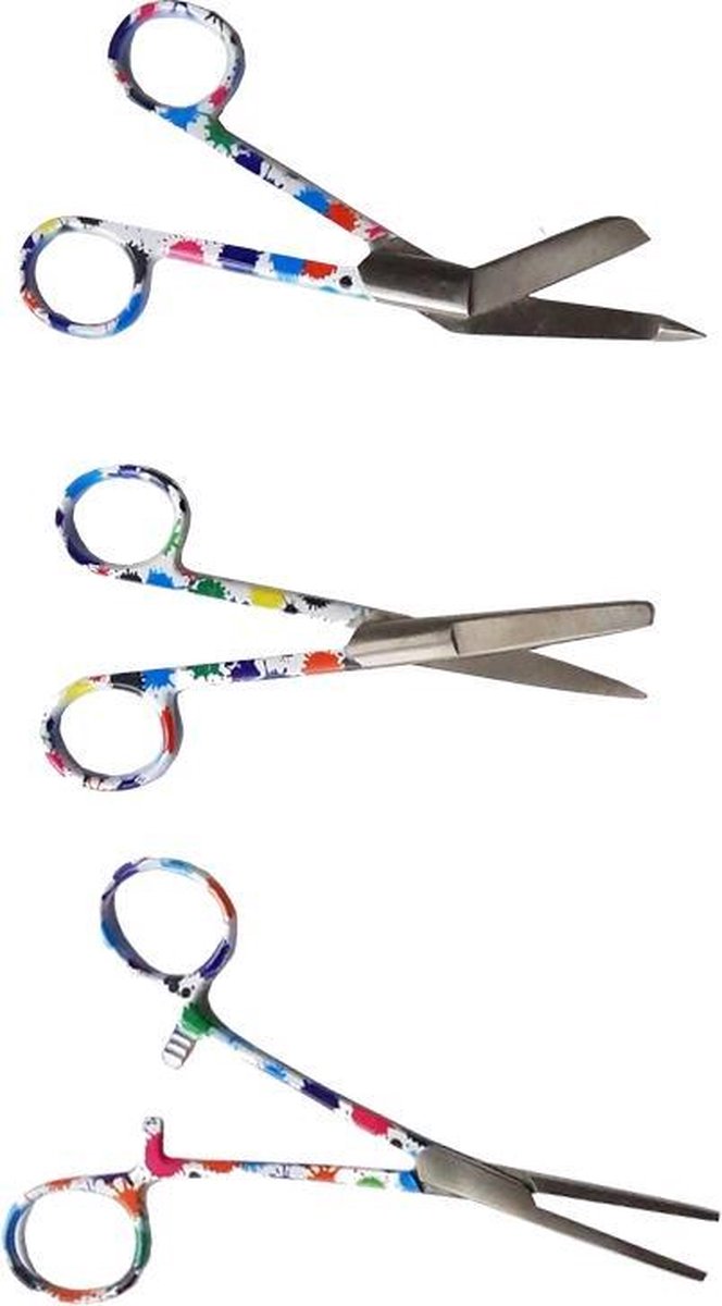 Goedkoopste Verpleegkunde Scharen Set - Splash | Zorg - Zuster - Cadeau - Verpleegster - Accessoires