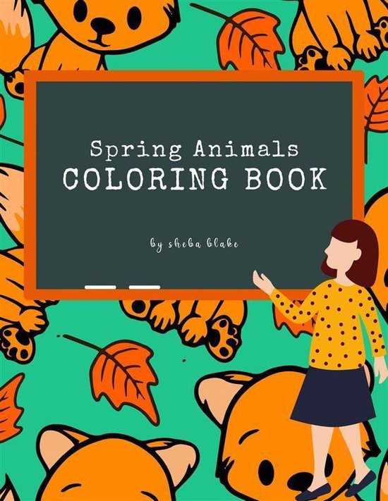 Spring Animals Coloring Book for Kids Ages 3+ (Printable Ver ... - cover