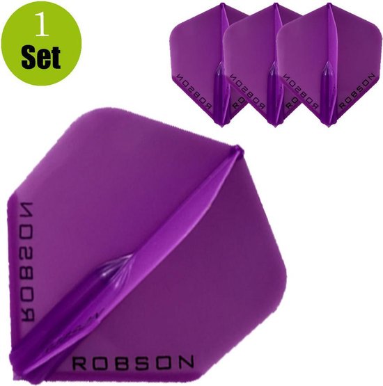 Robson Standaard Dartflights - Paars- () van Robson — afbeelding 3