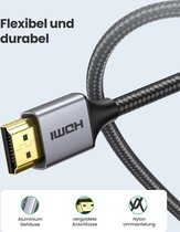 UGREEN Micro HDMI Kabel naar HDMI met Ethernet, Ultra HD 4K, 3D en ARC, HDMI D naar HDMI A Kabel Nylon Ondersteund voor Raspberry Pi 4, Gopro Hero 5/6/7, Lenovo Miix 310 enz Alumin