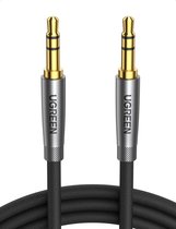 UGREEN Audio Kabel 3.5 mm Male to Male Aux Kabel Nylon Jack Kabel Compatibel met Oortelefoon Auto Luidspreker TV PC Laptop Tablet iPod Telefoon mp3 Versterker Soundbar 1m