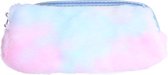 I-total Etui Meisjes 22 X 12 Cm Pluche/pvc Blauw