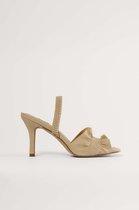 Sandales pour femmes à volants pour femmes NA-KD - Beige - Taille 39