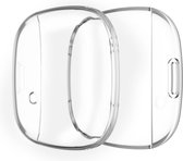By Qubix - Fitbit Versa 3 / Sense Soft TPU case (volledig beschermd) - Transparant