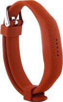 By Qubix Siliconen bandje - Fitbit Flex 2 - Bruin