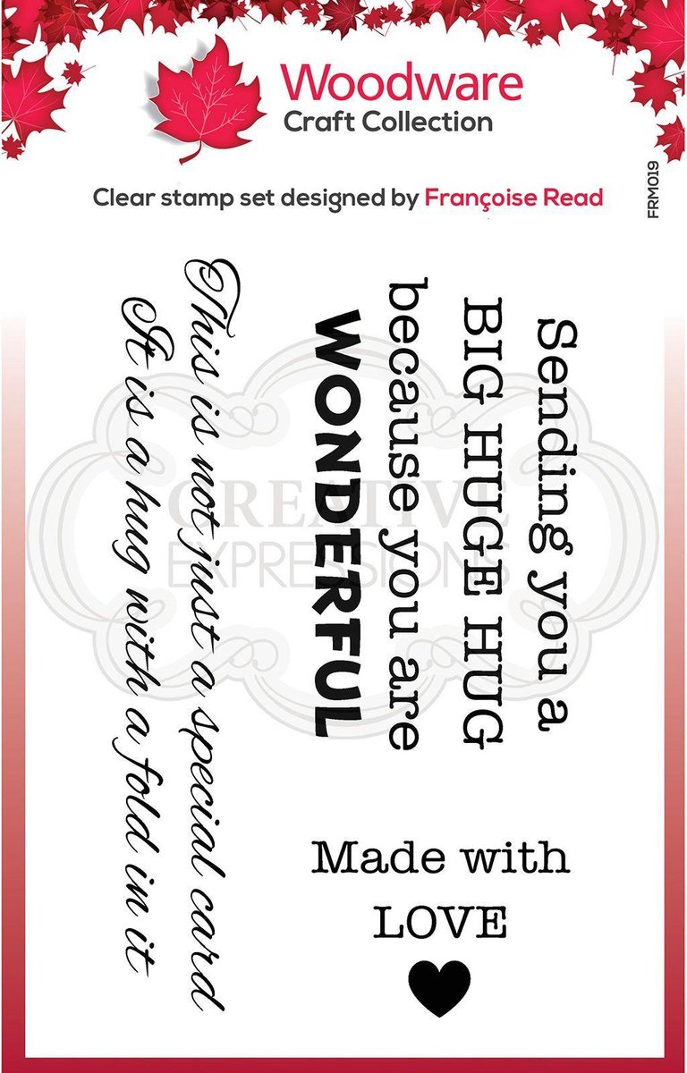 Woodware Clear stamp singles Dikke knuffels