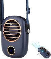 DrPhone BNC4 – Hals Ventilator – Aircooler - Luchtkoeler - Draagbaar – Inclusief Nek Band – USB Oplaadbaar – Blauw