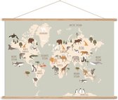 LBM - wereldkaar dieren - Canvas poster