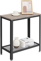 Segenn's Kingston bijzettafel - Vintage look - 60x30x60cm - greige zwart