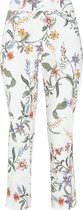 Cassis - Broek met bloemenprint - Ecru