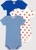 Petit Bateau 3 Pack Baby Jongens Rompertje - Maat 92/98