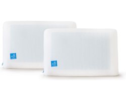 Hoofdkussen Traagschuim Nasa Aircool - Kussen 40x60 cm - 2 Stuks Hoofdkussens