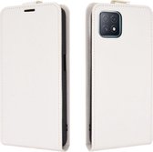 OPPO A73 5G Hoesje - Mobigear - Serie - Kunstlederen Flipcase - Wit - Hoesje Geschikt Voor OPPO A73 5G