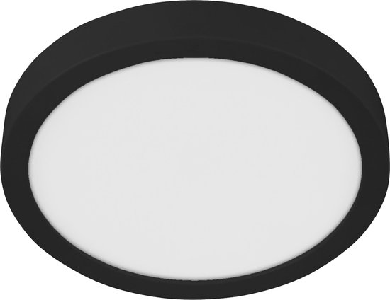 EGLO Fueva 5 Opbouwlamp - LED - Ø 28,5 cm - Zwart/Wit