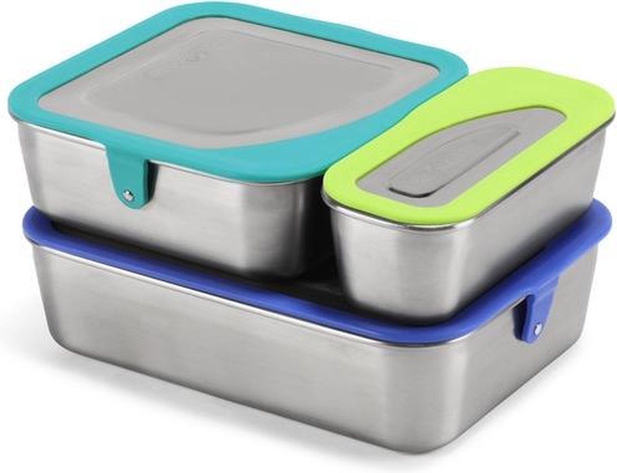 Klean Kanteen - RVS Lunchbox Set - 3 delige set lunch boxen