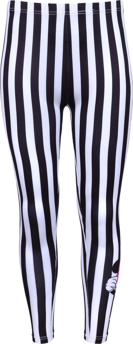 Zwart-wit gestreepte leggings Minnie Mouse Disney 134