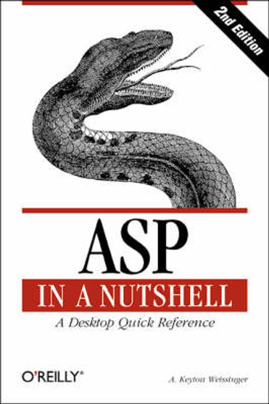 ASP in a Nutshell - A Desktop Quick Reference 2e - cover