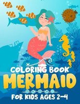 Mermaid Coloring Book for Kids Ages 2-4