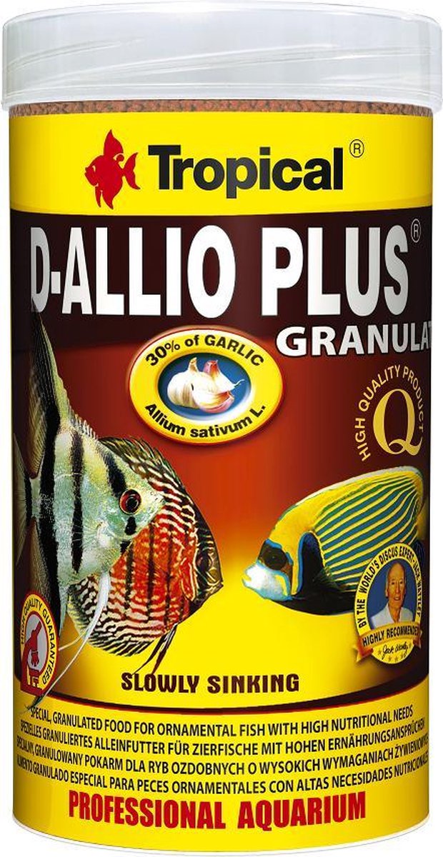 Tropical D-Allio Plus Granulaat 250ml - Aquarium Visvoer