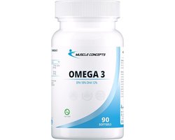 Muscle Concepts Muscle Concepts Omega 3 - Visolie - Essentiële vetzuren - 90 softgels - 90 stuks