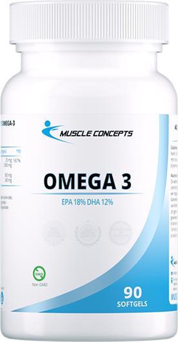 Goedkoopste Omega 3 - Visolie - Essentiële vetzuren - 90 softgels | Muscle Concepts
