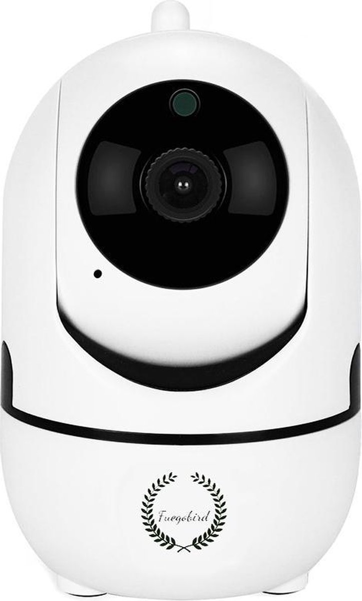 Fuegobird Indoor IP Camera - 1080P - Beveiligingscamera - Huisdiercamera - Baby camera - Compatibel met 2.4G/5G WIFI - Werkt met app - Wit