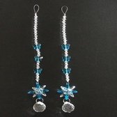 Decoratief Beeld - Butterfly Crystal Suncatcher Ball - Kristal - Nee - Blauw