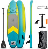 BluMill Sup Board - Opblaasbaar - 300 cm - Stand Up Paddle Board - met Enkelkoord - Inclusief Pomp - Duurzaam en Stevig - max 100kg