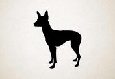 Silhouette hond - Mexican Hairless - Mexicaanse haarloze - XS - 30x25cm - Zwart - wanddecoratie