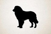 Silhouette hond - Carpathian Shepherd Dog - Karpatische herdershond - M - 60x67cm - Zwart - wanddecoratie