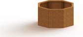 MySteel Cortenstaal plantenbak Chicago 300 Inclusief Bodemplaat  - Hoogte: 400mm
