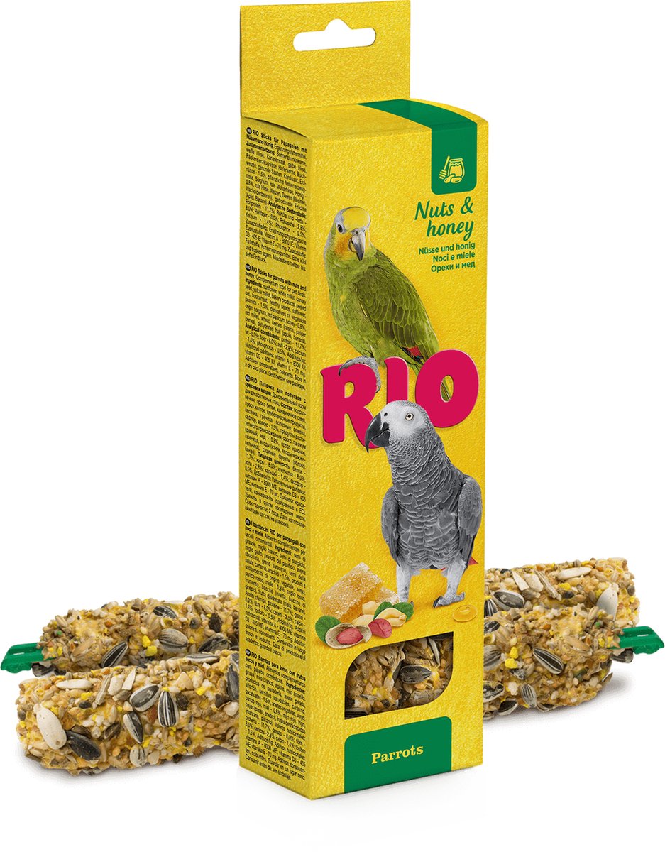 RIO Sticks voor parkieten met honing en noten 2x90 gram