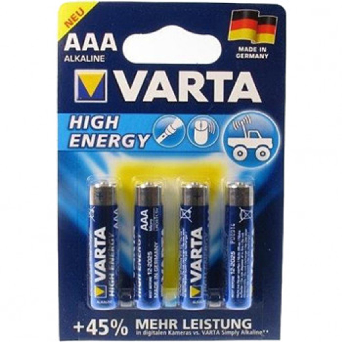 Varta High Energy AAA Wegwerpbatterij Alkaline