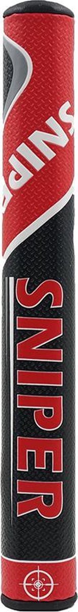 Sniper - golf - putter grip - jumbo - zwart met rood - XD-Xtreme