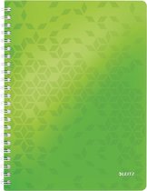 Leitz WOW Schrijfblok A4 - Plastic Voor- en Achterblad - Gelinieerd - groen
