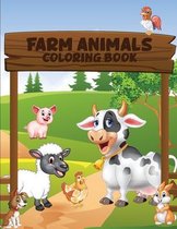 Farm Animals Coloring Book: Simple and Fun Designs