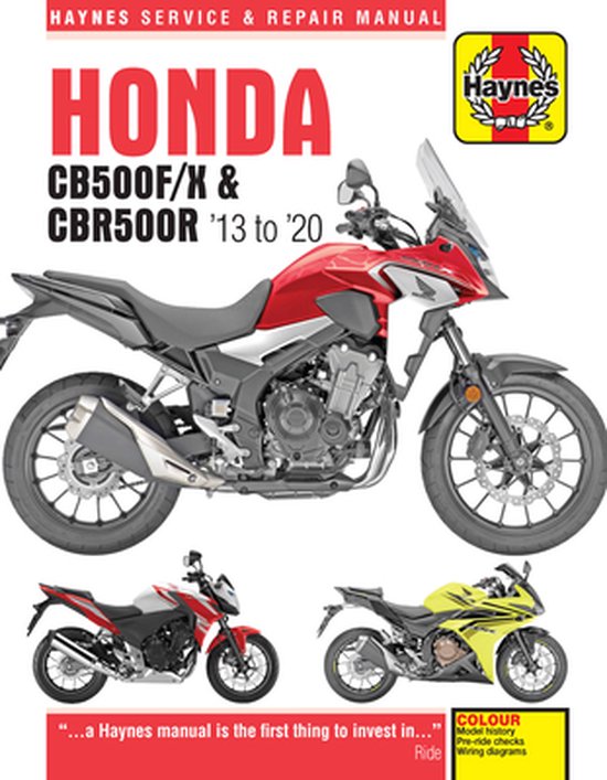 Honda CB500F/X & CBR500R update (13 -20) - cover