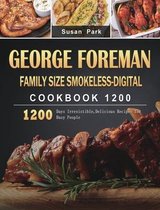 George Foreman Family Size Smokeless-Digital Cookbook 1200