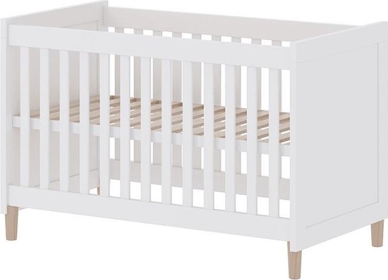 Cabino Baby Bed Met Matras Stockholm Wit 60 x 120 cm - cabino