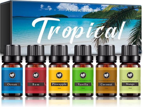 Special Edition Tropisch - Etherische Oliën 6 stuks - Essentiële Oliën