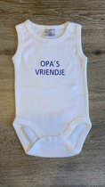 WDLS- Baby-Romper-opa's vriendje -bedrukt rompertje- maat 62/68