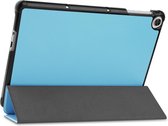 Tablet hoes geschikt voor Huawei MatePad T 10S (10.1 Inch) - Tri-Fold Book Case - Licht Blauw