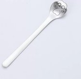 Lepel -Theelepel - Set 8 stuks - RVS - Dessertlepel - Katten - Cadeau