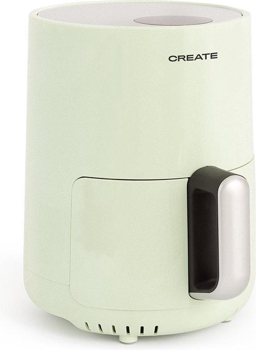 Afbeelding 2 van CREATE - Heteluchtfriteuse 1,5L 2 porties met extra knapperig resultaat - 80ºC tot 200ºC - Groen- AIR FRYER